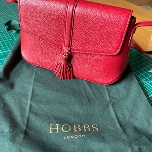 Hobbs of London, Red Crossbody Leather Bag